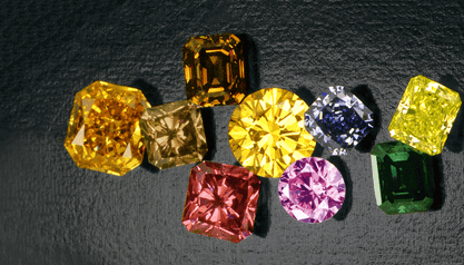 Coloured diamonds for the bold at heart