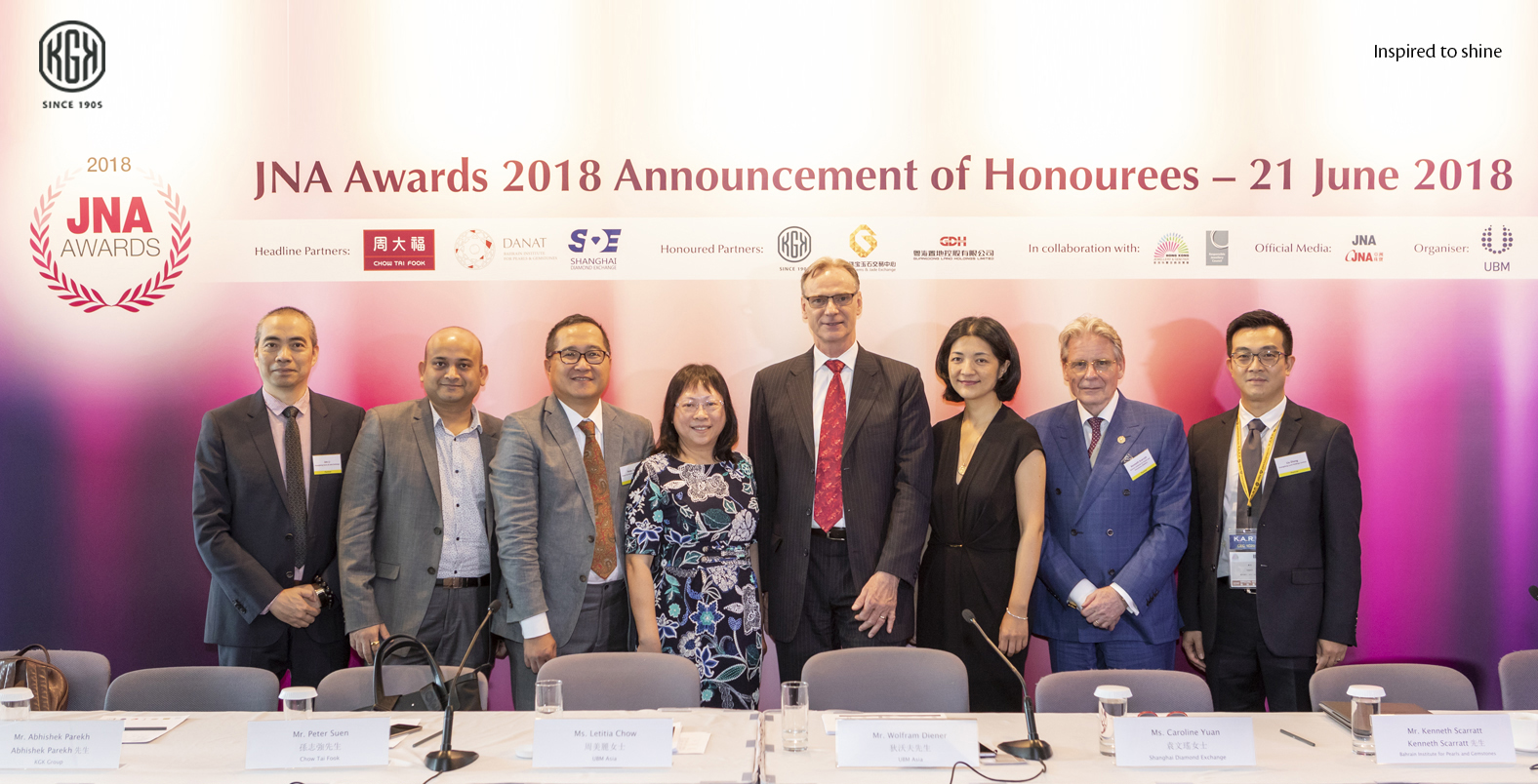 JNA Awards Honouree`s